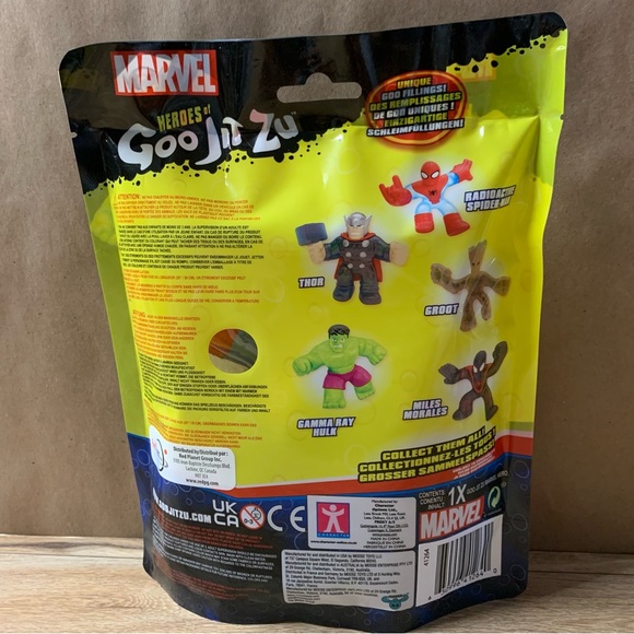 New! Heroes Goo Jit Zu Marvel Radioactive Spider Man Hero Pack Spider-Man - Picture 3 of 3